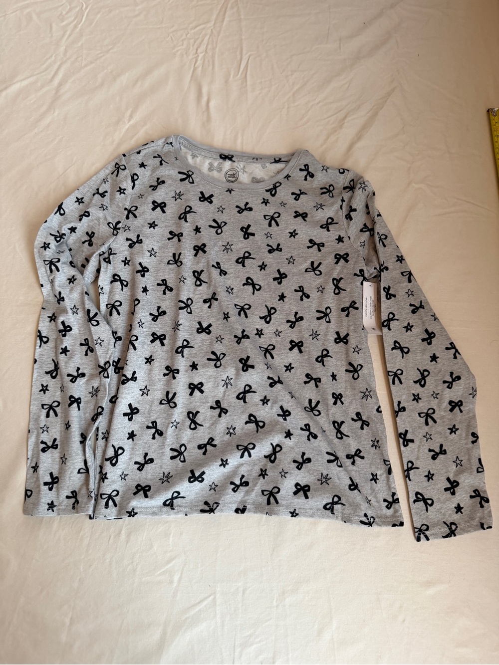 wonder nation Bow Long Sleeve Shirt